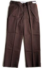 画像2: デッドストック★70s USA製 Dickiesディッキーズ 874V ワークパンツ 焦げ茶 w38 L29 (2)