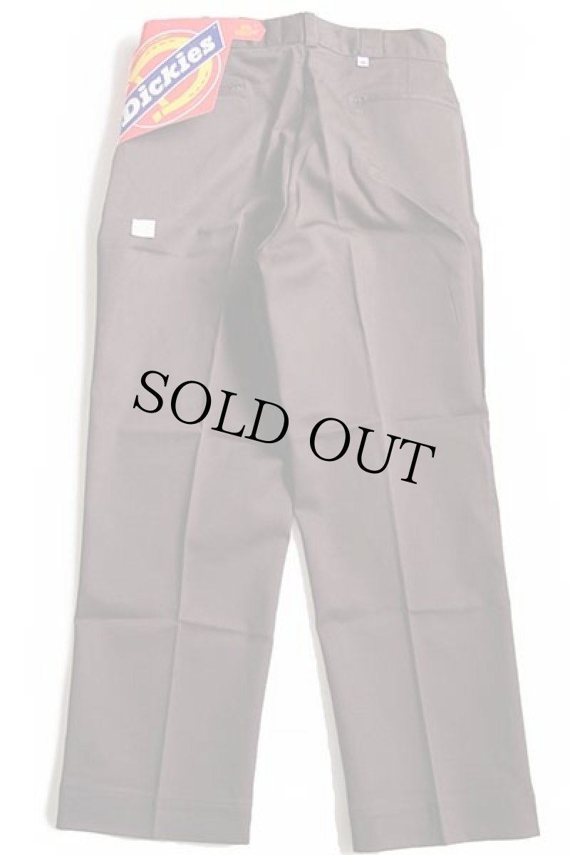 画像3: デッドストック★70s USA製 Dickiesディッキーズ 874V ワークパンツ 焦げ茶 W38 L29 (3)