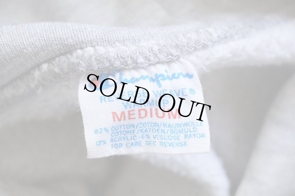 画像4: 80s USA製 Championチャンピオン Ohio State リバースウィーブ スウェットパーカー 杢グレー M★オールドイングリッシュ (4)