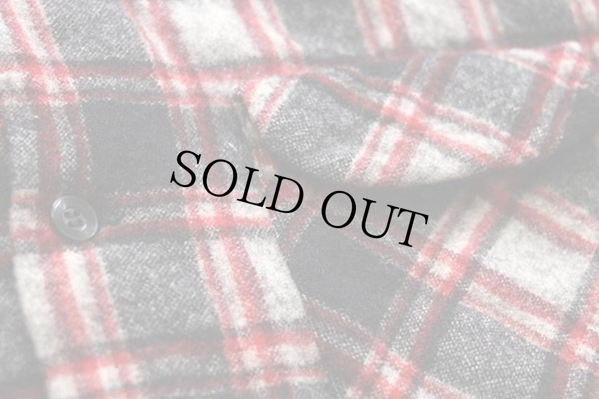 画像5: 70s USA製 PENDLETONペンドルトン タータンチェック ウール オープンカラーシャツ (5)