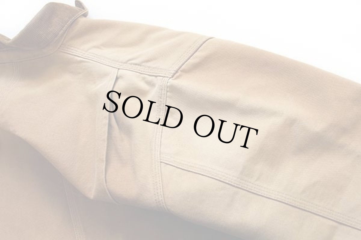 画像8: 80s USA製 carharttカーハート ブランケットライナー ダック地 チョアコート カバーオール 茶 (8)