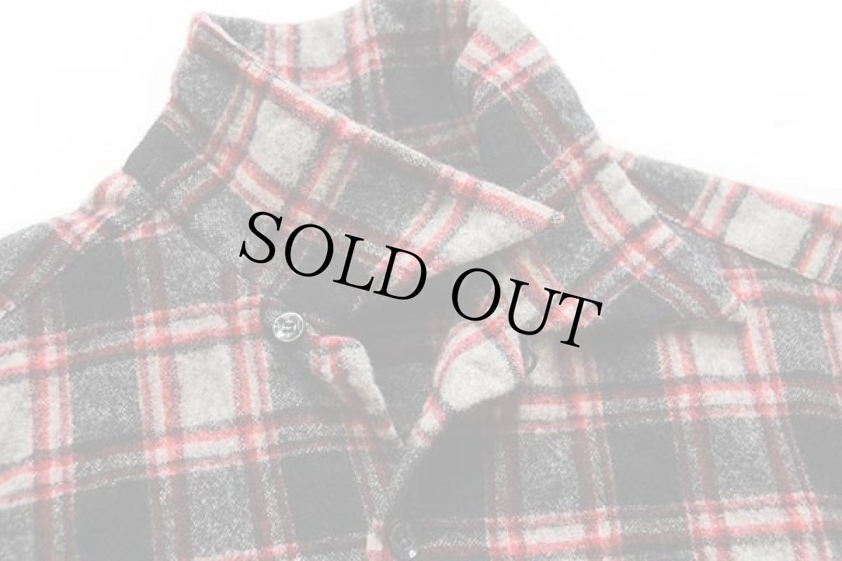 画像3: 70s USA製 PENDLETONペンドルトン タータンチェック ウール オープンカラーシャツ (3)