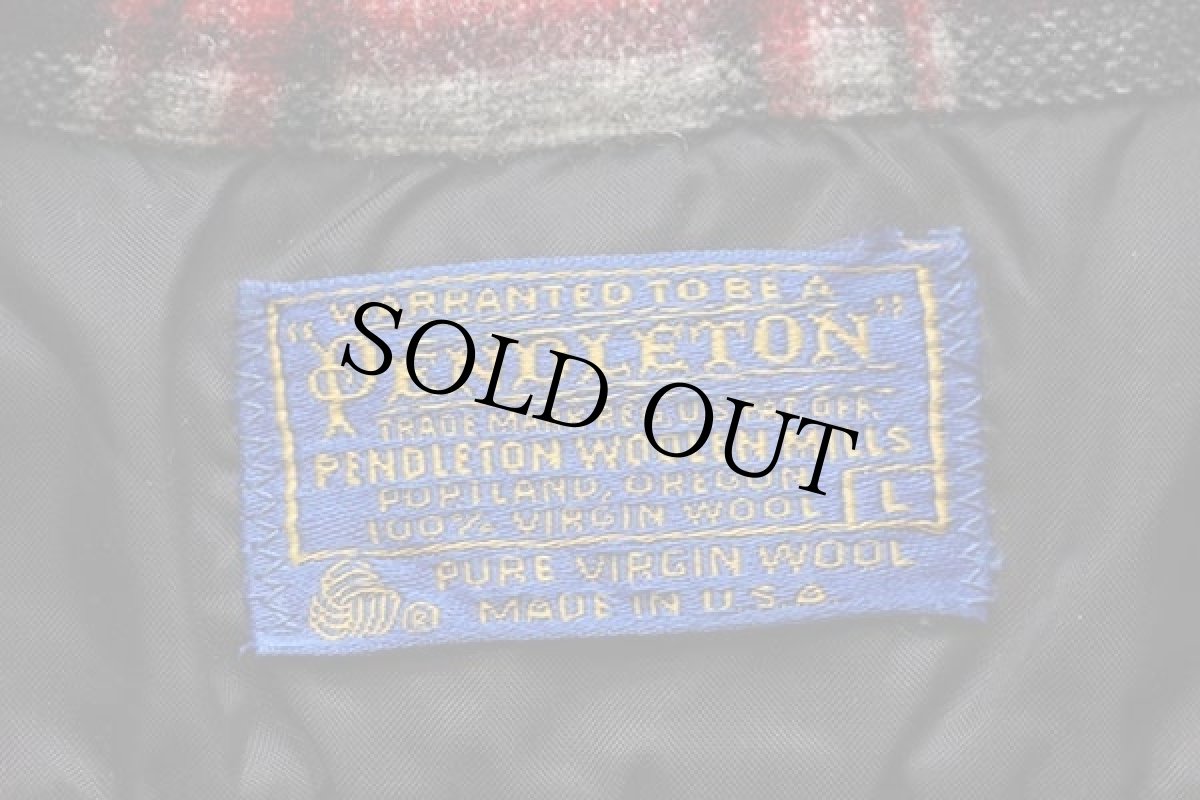 画像4: 70s USA製 PENDLETONペンドルトン タータンチェック ウール オープンカラーシャツ (4)