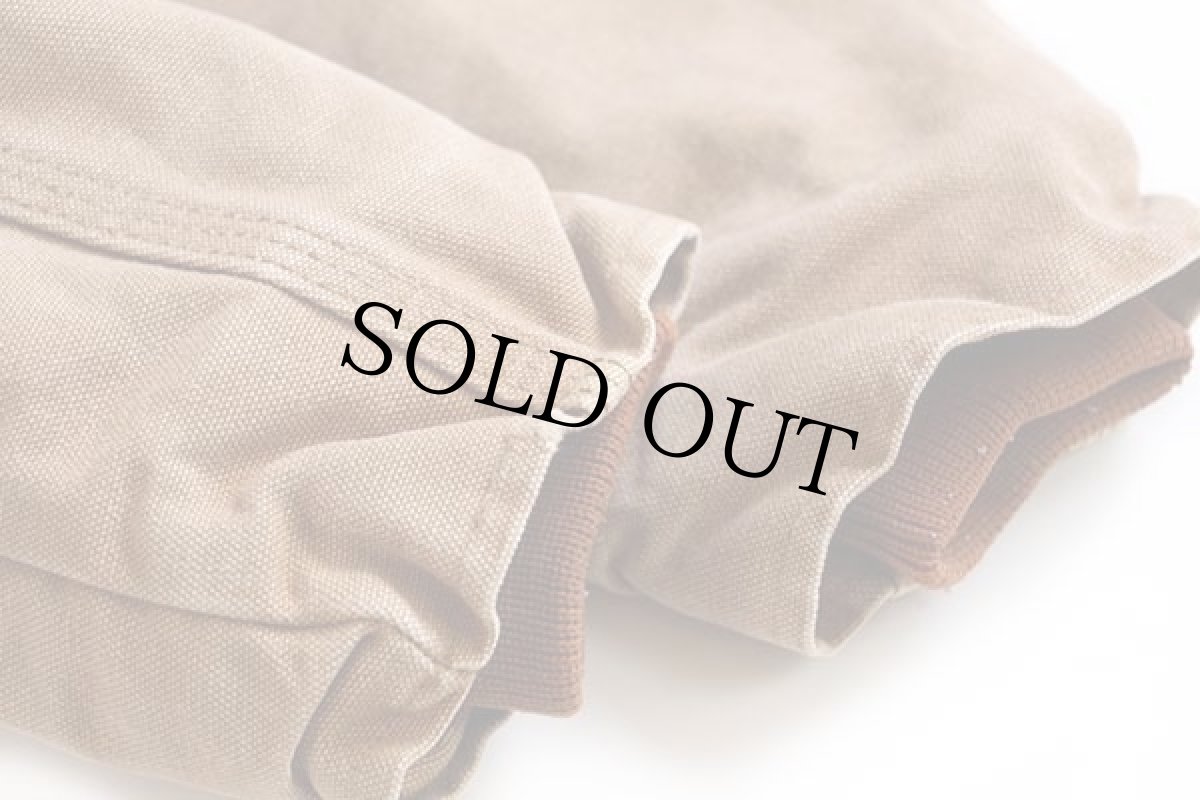 画像6: 90s USA製 carharttカーハート キルティングライナー ダック地 デトロイトジャケット 茶 キッズ4 (6)