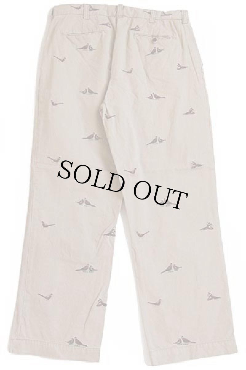 画像3: 00s ポロ ラルフローレン キジ刺繍 総柄 コットン チノパン カーキ w36 L30 (3)