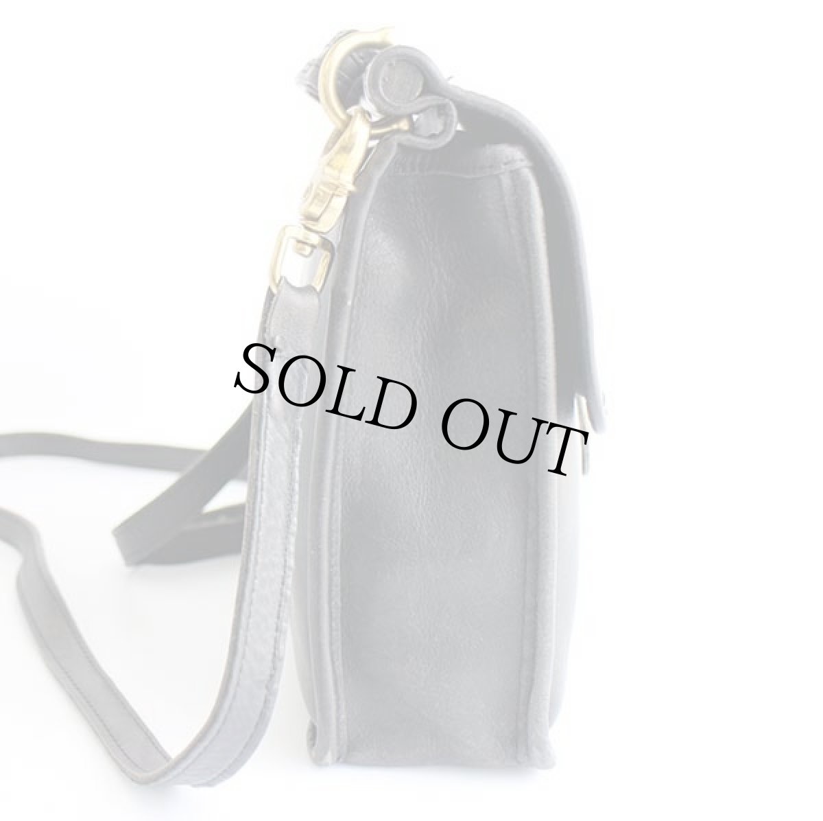 画像4: USA製 COACH オールド コーチ 2WAY レザー ショルダーバッグ 黒★578 (4)