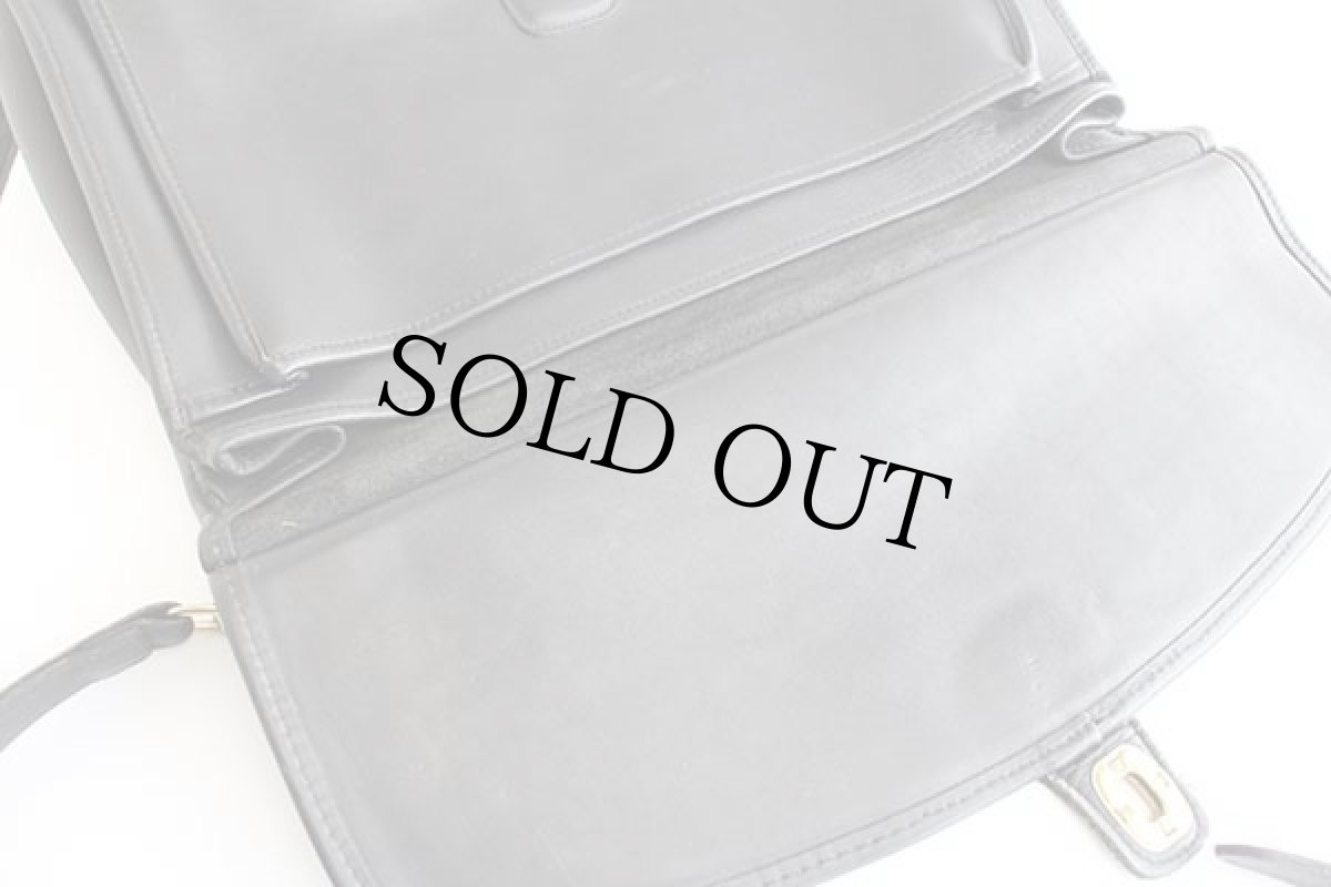 画像6: USA製 COACH オールド コーチ 2WAY レザー ブリーフケース 黒★5266 (6)