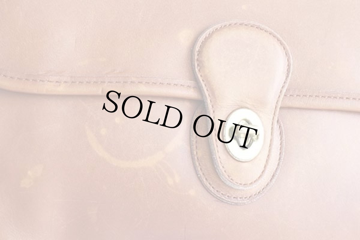 画像8: USA製 COACH オールド コーチ 2WAY レザー ショルダーバッグ 茶★J8C-9927 (8)