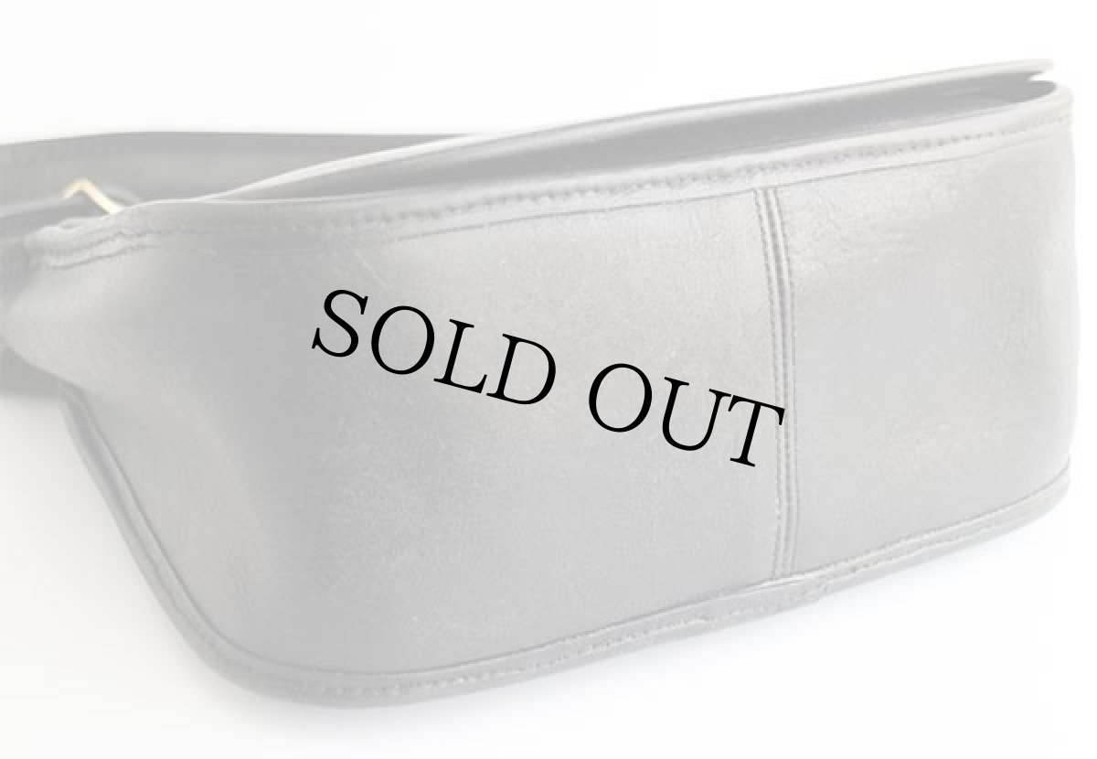 画像5: 70s USA製 COACH オールド コーチ レザー ショルダーバッグ 黒★2741 (5)