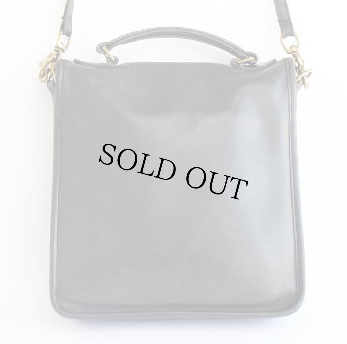 画像3: USA製 COACH オールド コーチ 2WAY レザー ショルダーバッグ 黒★028 (3)