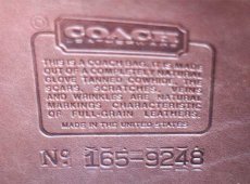 画像5: USA製 COACH オールド コーチ レザー ハンドバッグ 焦げ茶★9248 (5)