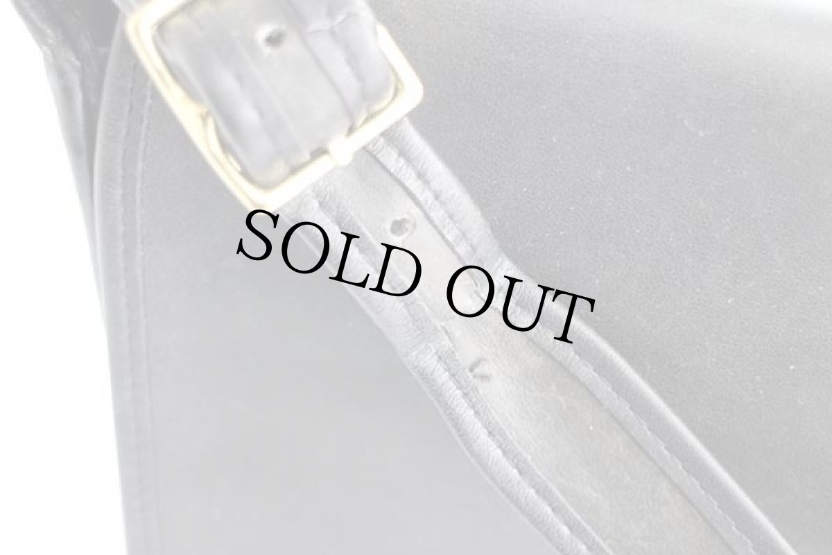 画像10: 70s USA製 COACH オールド コーチ レザー ショルダーバッグ 黒★2741 (10)