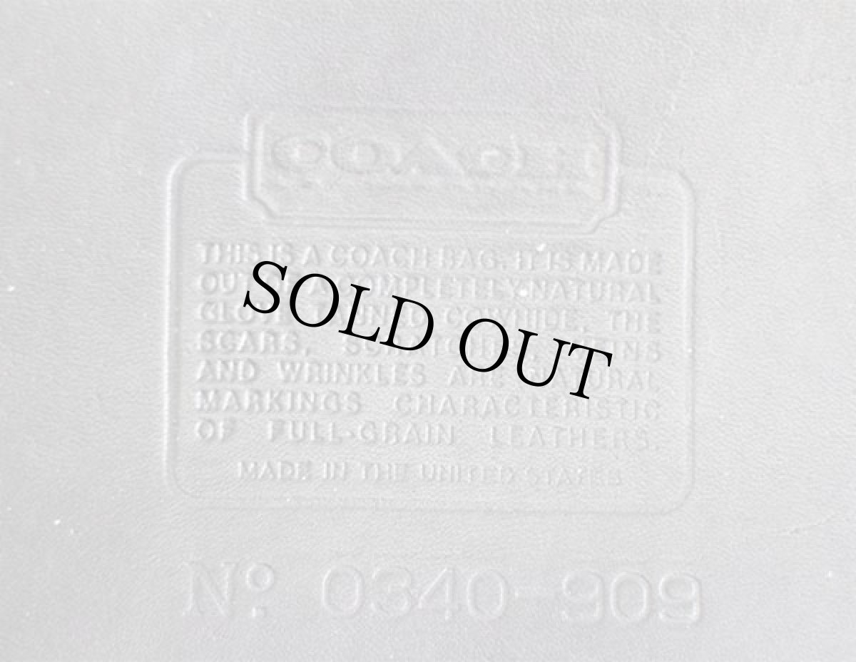 画像4: USA製 COACH オールド コーチ レザー ハンドバッグ 黒★909 (4)