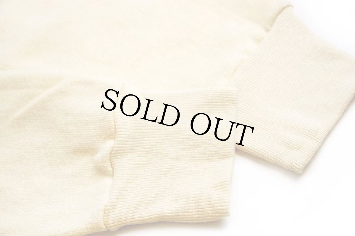 画像6: デッドストック★80s USA製 Coca-Colaコカコーラ ロゴ Vネック スウェット ワンピース 薄黄 S (6)