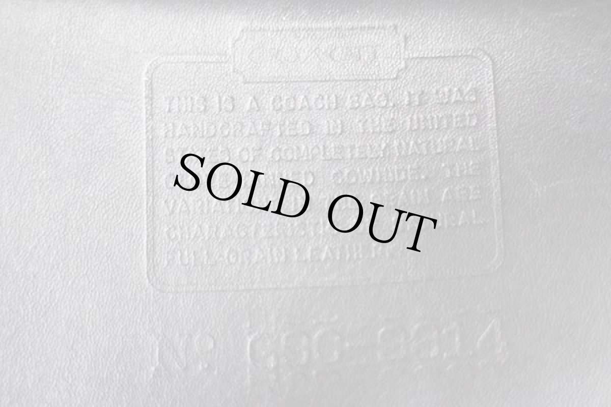 画像6: USA製 COACH オールド コーチ レザー ハンドバッグ 黒★9814 (6)