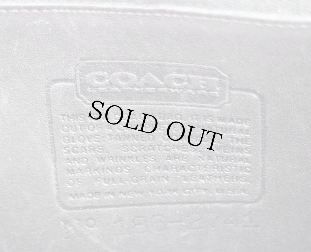 画像6: 70s USA製 COACH オールド コーチ レザー ショルダーバッグ 黒★2741 (6)