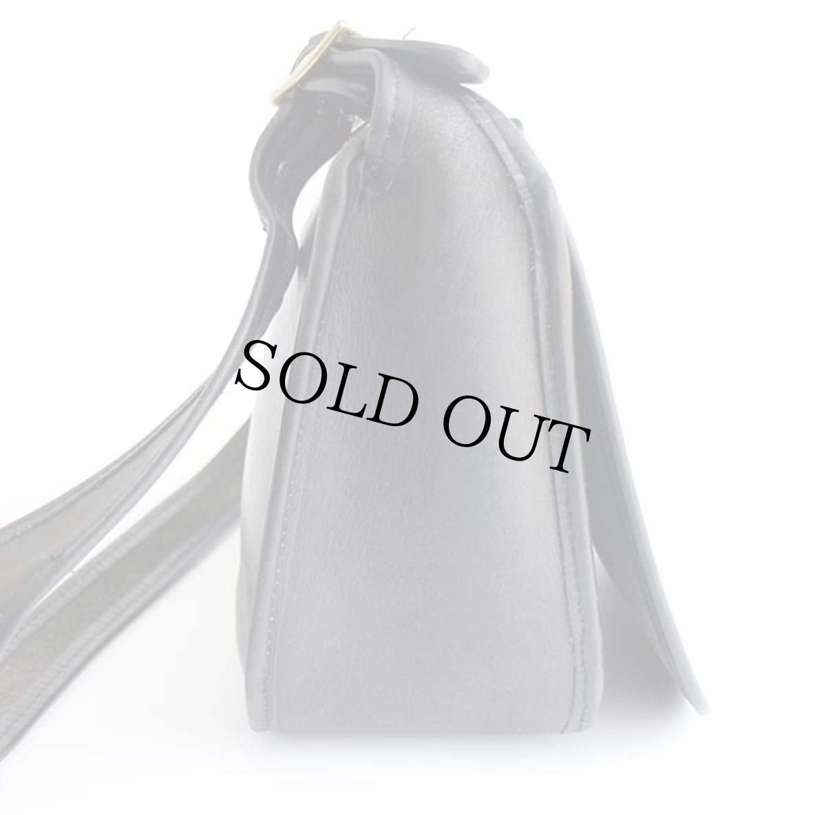 画像4: 70s USA製 COACH オールド コーチ レザー ショルダーバッグ 黒★2741 (4)