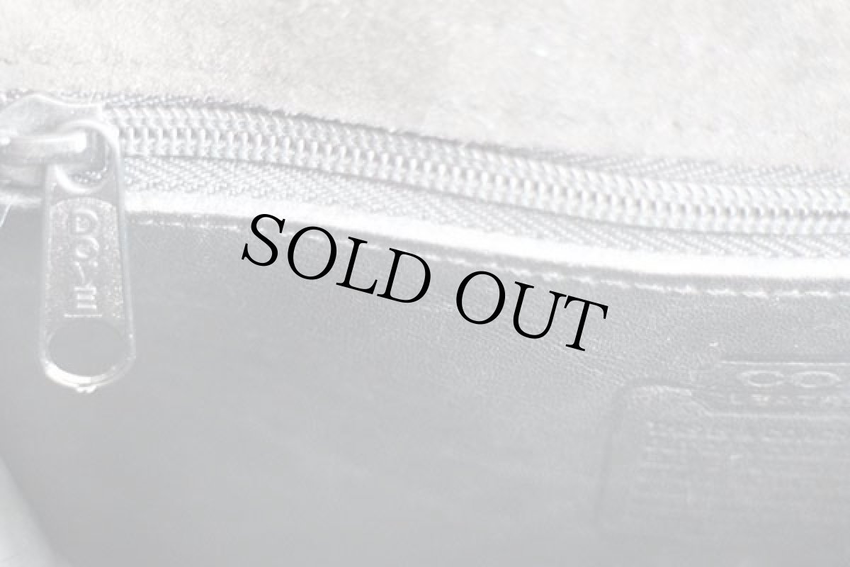 画像9: USA製 COACH オールド コーチ 2WAY レザー ショルダーバッグ 黒★578 (9)