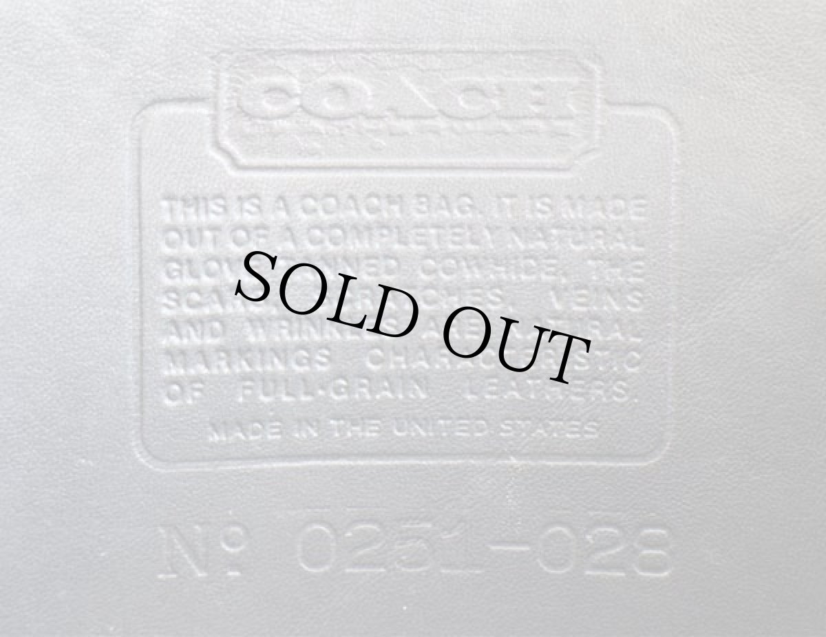 画像6: USA製 COACH オールド コーチ 2WAY レザー ショルダーバッグ 黒★028 (6)