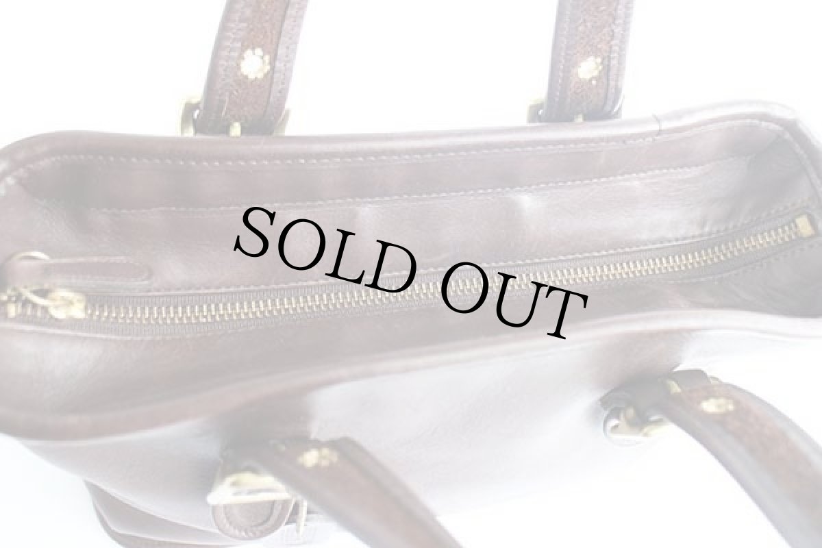 画像7: COACH オールド コーチ レザー ハンドバッグ 焦げ茶★9063 (7)