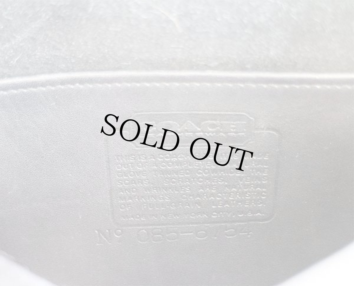 画像6: 70s USA製 COACH オールド コーチ レザー ショルダーバッグ 黒★6754  (6)