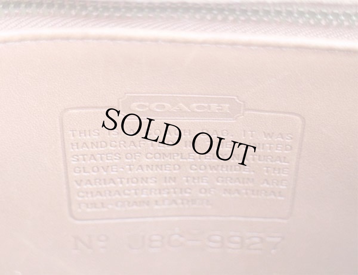 画像5: USA製 COACH オールド コーチ 2WAY レザー ショルダーバッグ 茶★J8C-9927 (5)