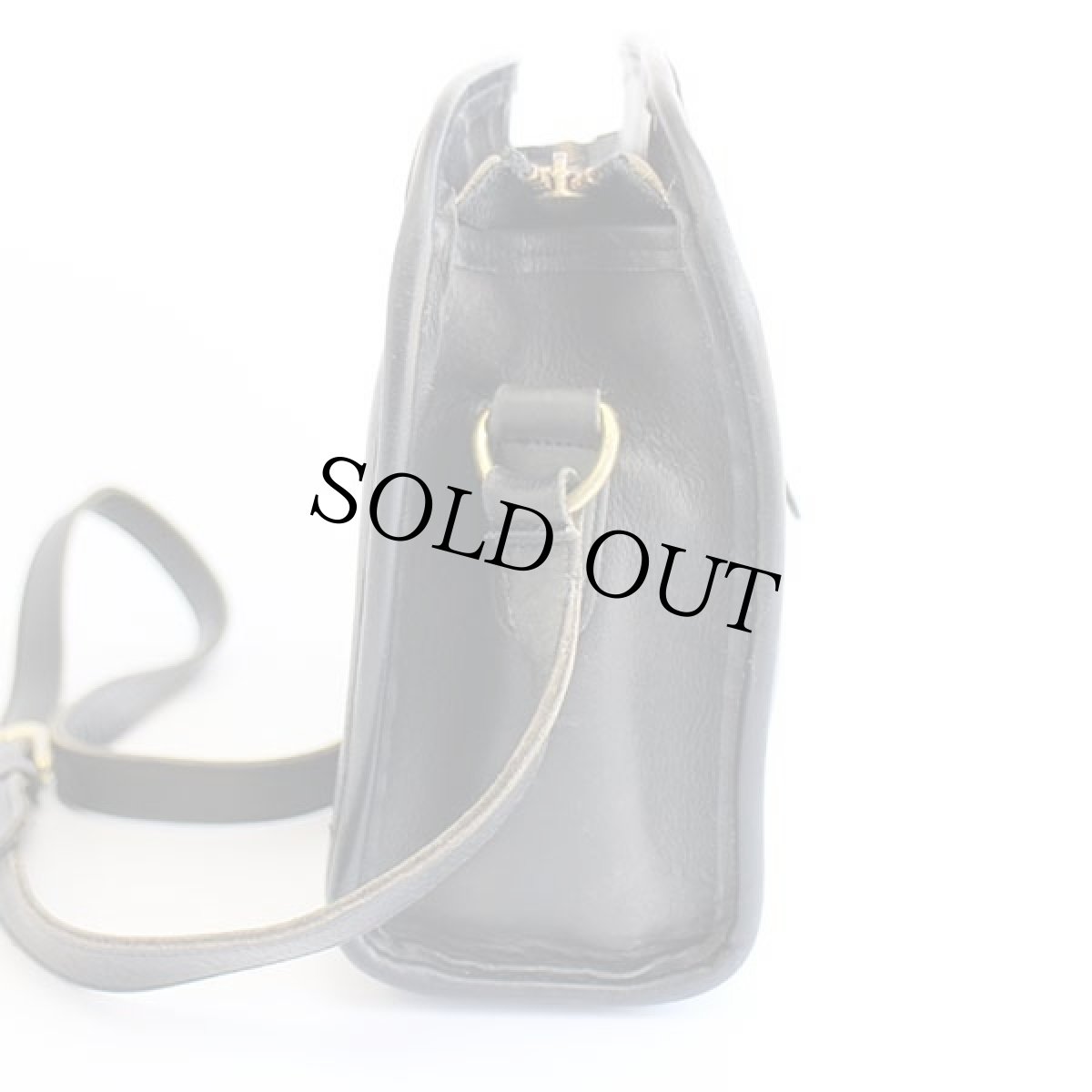 画像4: USA製 COACH オールド コーチ レザー ショルダーバッグ 黒★206 (4)