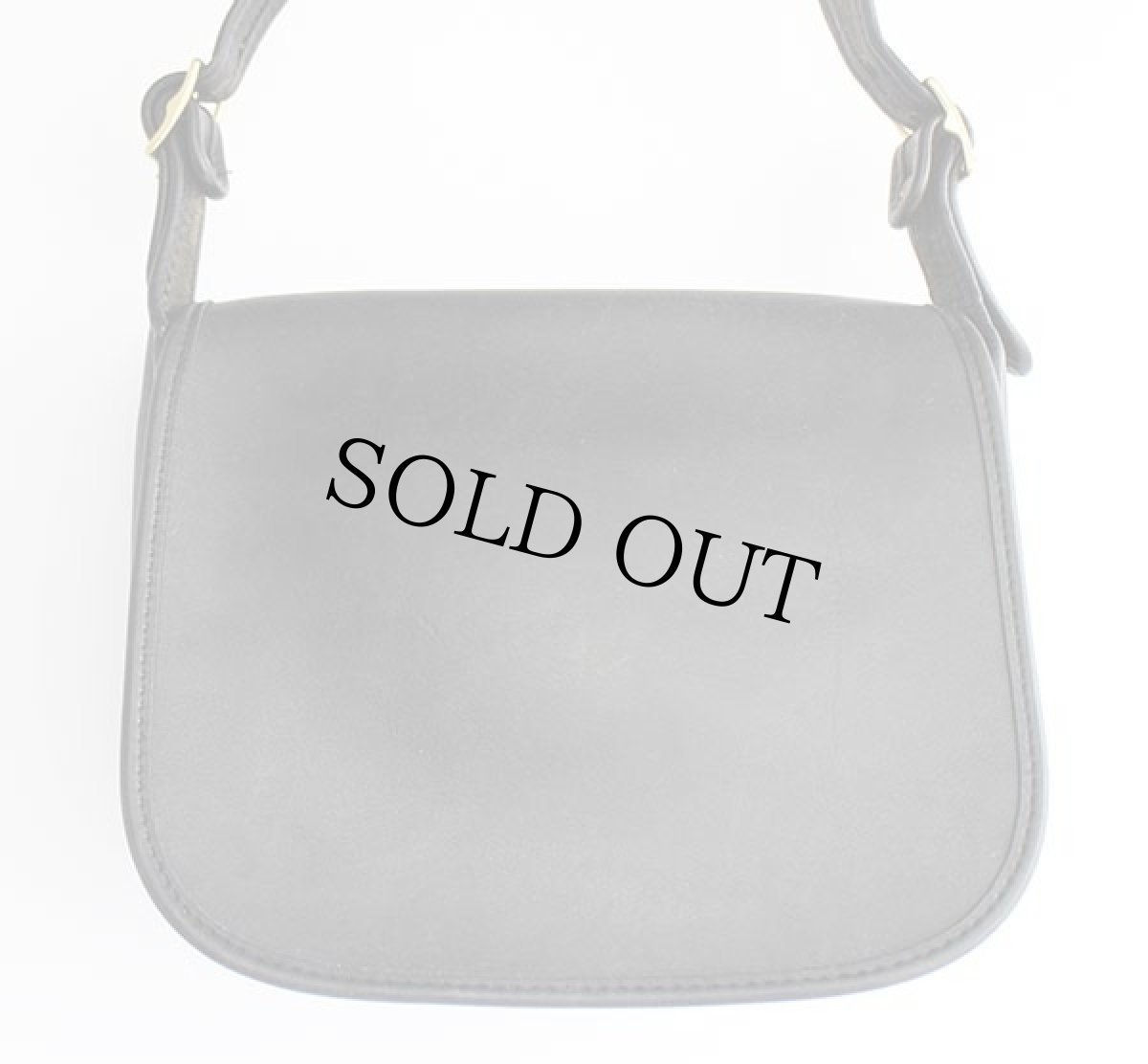 画像2: 70s USA製 COACH オールド コーチ レザー ショルダーバッグ 黒★2741 (2)