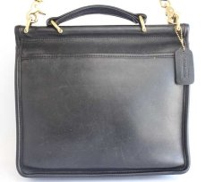 画像3: COACH オールド コーチ 2WAY レザー ショルダーバッグ 黒★J9P-9927 (3)