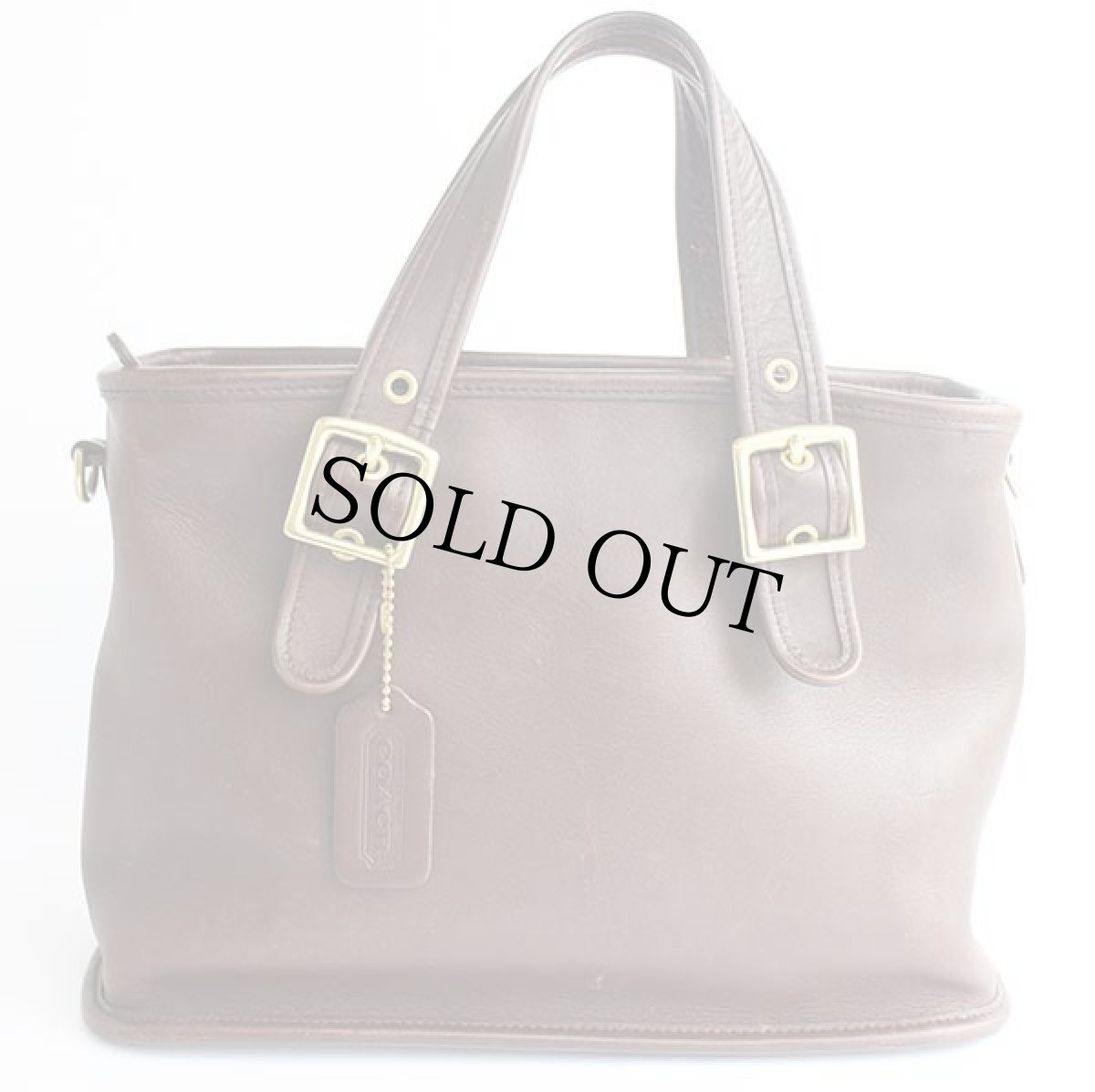 画像2: COACH オールド コーチ レザー ハンドバッグ 焦げ茶★9063 (2)