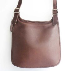 画像2: COACH オールド コーチ レザー ショルダーバッグ 焦げ茶★9135 (2)