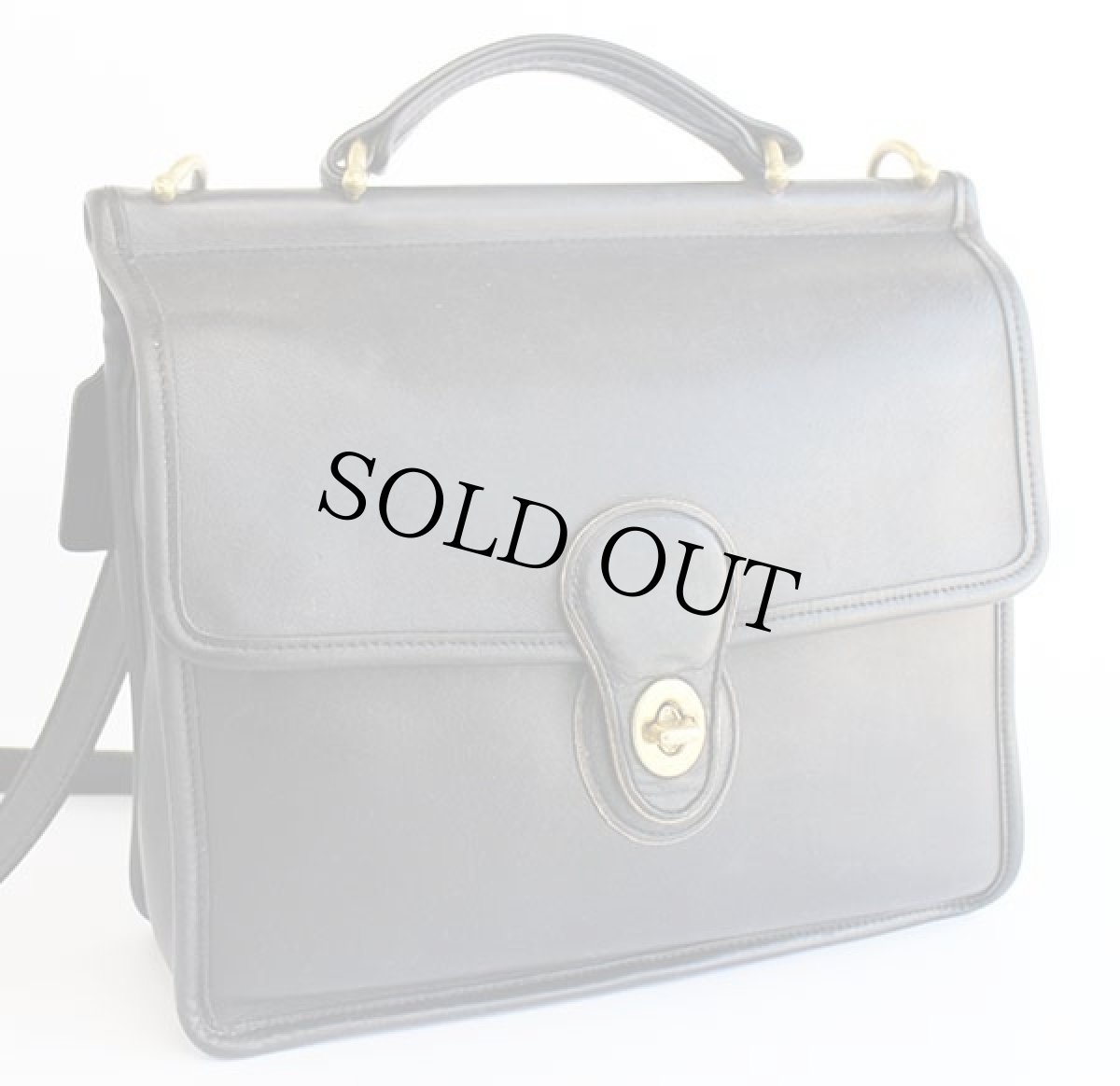 画像2: COACH オールド コーチ 2WAY レザー ショルダーバッグ 黒★J9P-9927 (2)