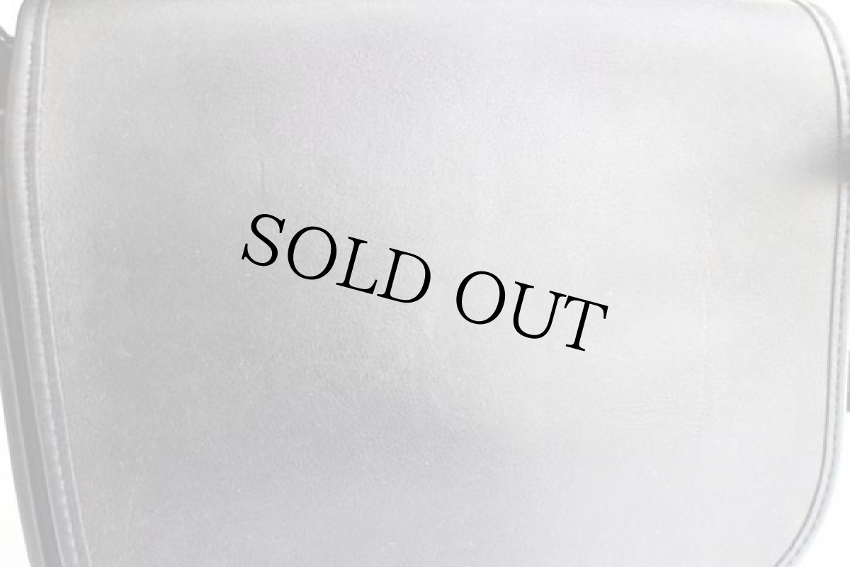 画像9: 70s USA製 COACH オールド コーチ レザー ショルダーバッグ 黒★2741 (9)