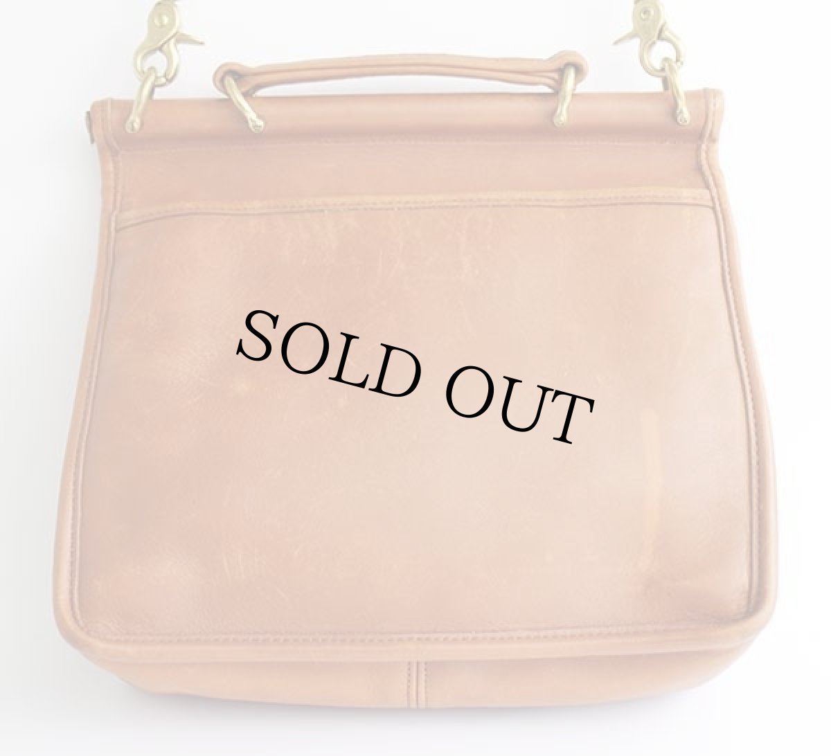 画像3: USA製 COACH オールド コーチ 2WAY レザー ショルダーバッグ 茶★J8C-9927 (3)