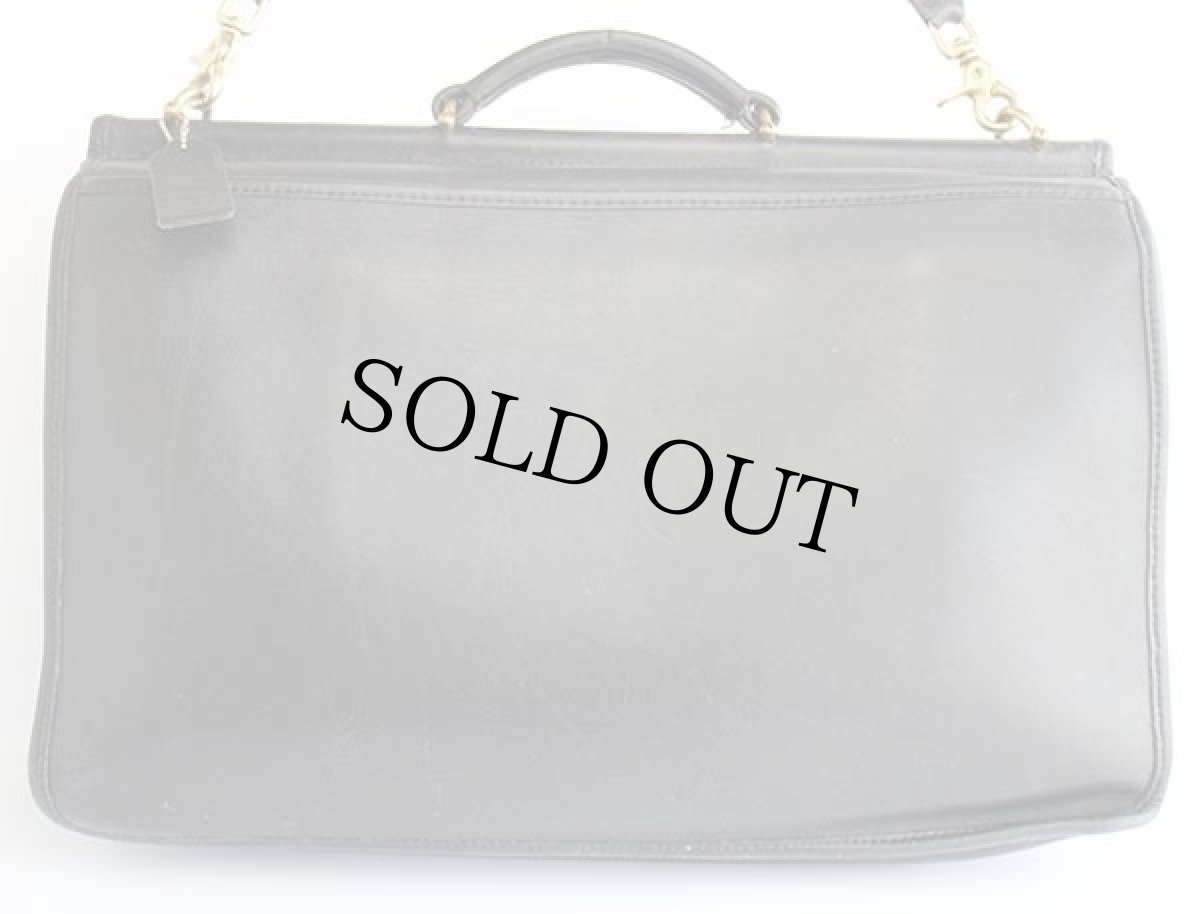 画像3: USA製 COACH オールド コーチ 2WAY レザー ブリーフケース 黒★5266 (3)