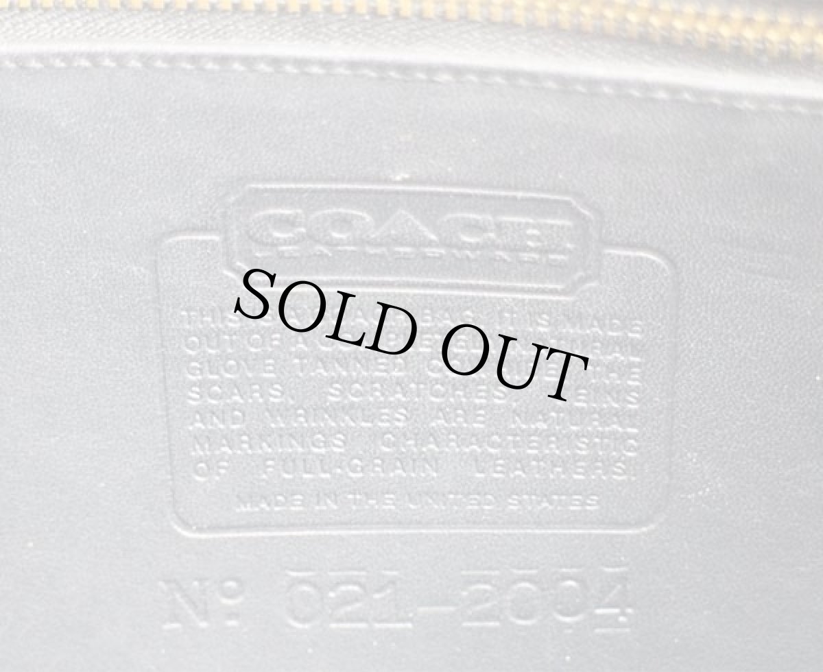 画像6: USA製 COACH オールド コーチ レザー ショルダーバッグ 黒★2004 (6)