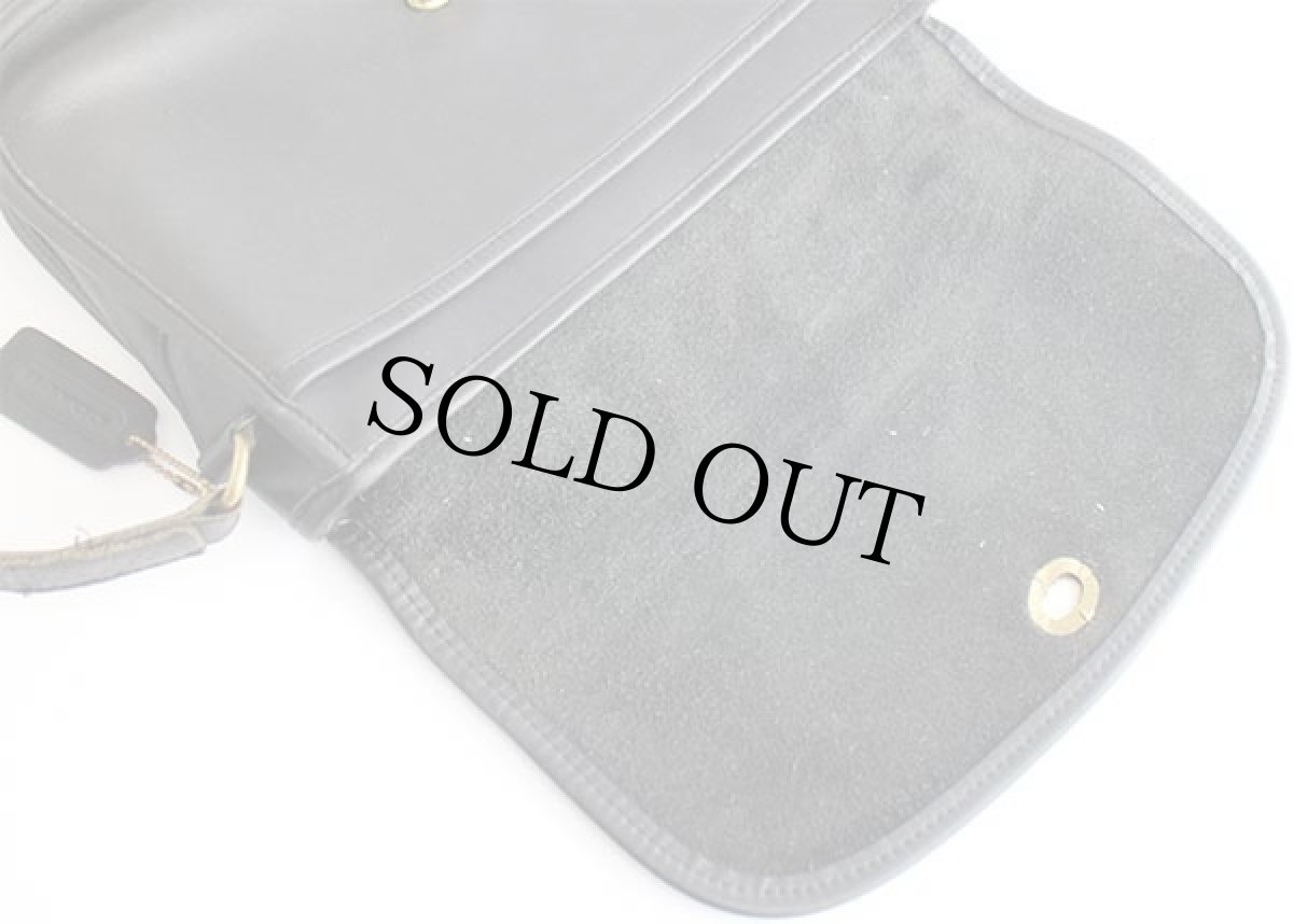 画像7: USA製 COACH オールド コーチ レザー ショルダーバッグ 黒★2004 (7)