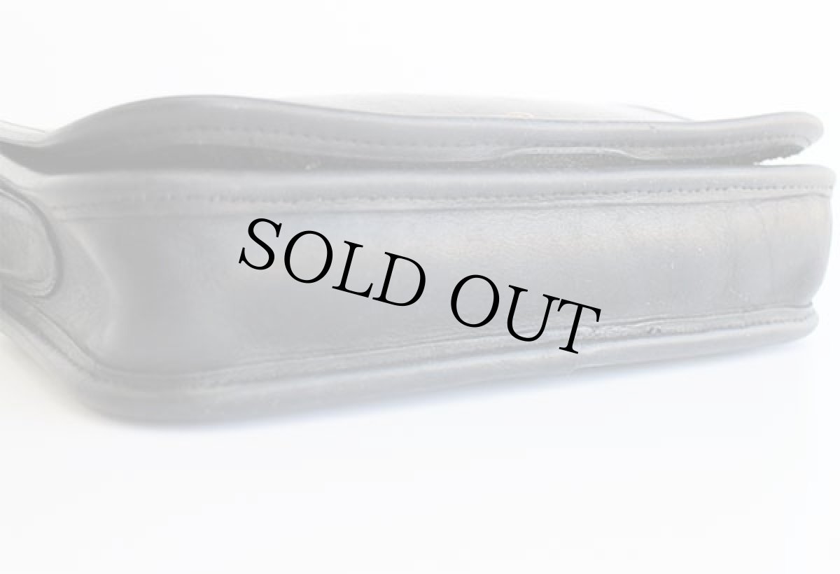 画像5: 70s USA製 COACH オールド コーチ レザー ショルダーバッグ 黒★6754  (5)