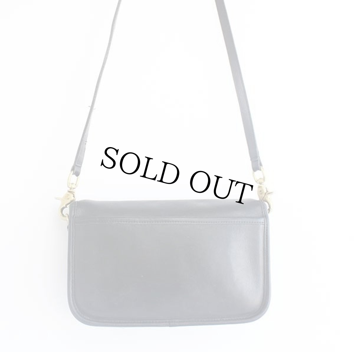 画像3: 70s USA製 COACH オールド コーチ レザー ショルダーバッグ 黒★6754  (3)