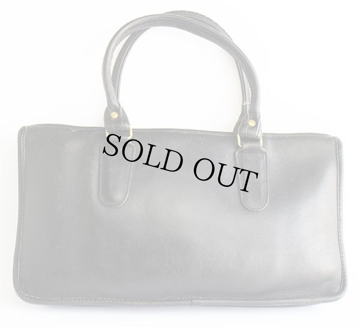 画像2: USA製 COACH オールド コーチ レザー ハンドバッグ 黒★909 (2)