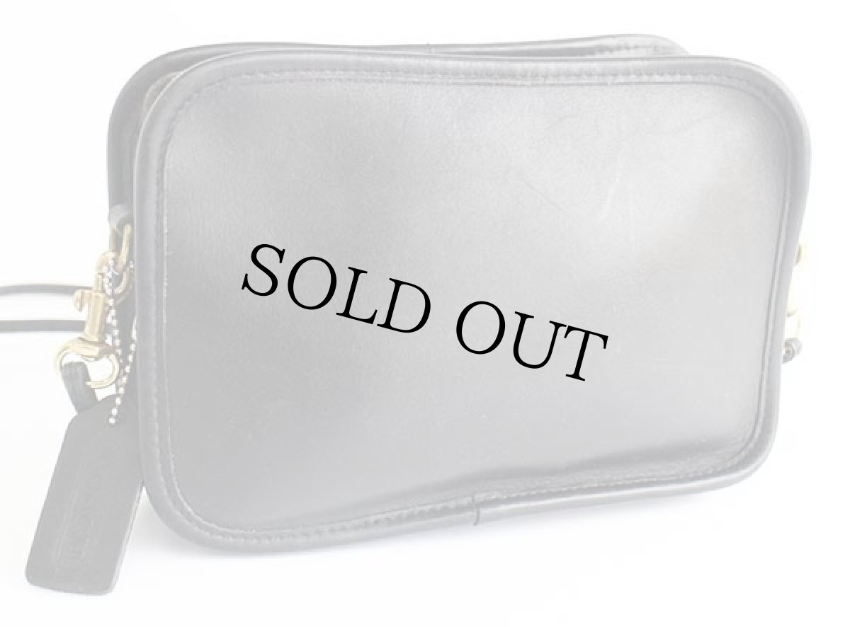 画像2: USA製 COACH オールド コーチ レザー ショルダーバッグ 黒★9992 (2)