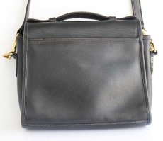 画像3: USA製 COACH オールド コーチ 2WAY レザー ショルダーバッグ 黒★D9G-9870 (3)