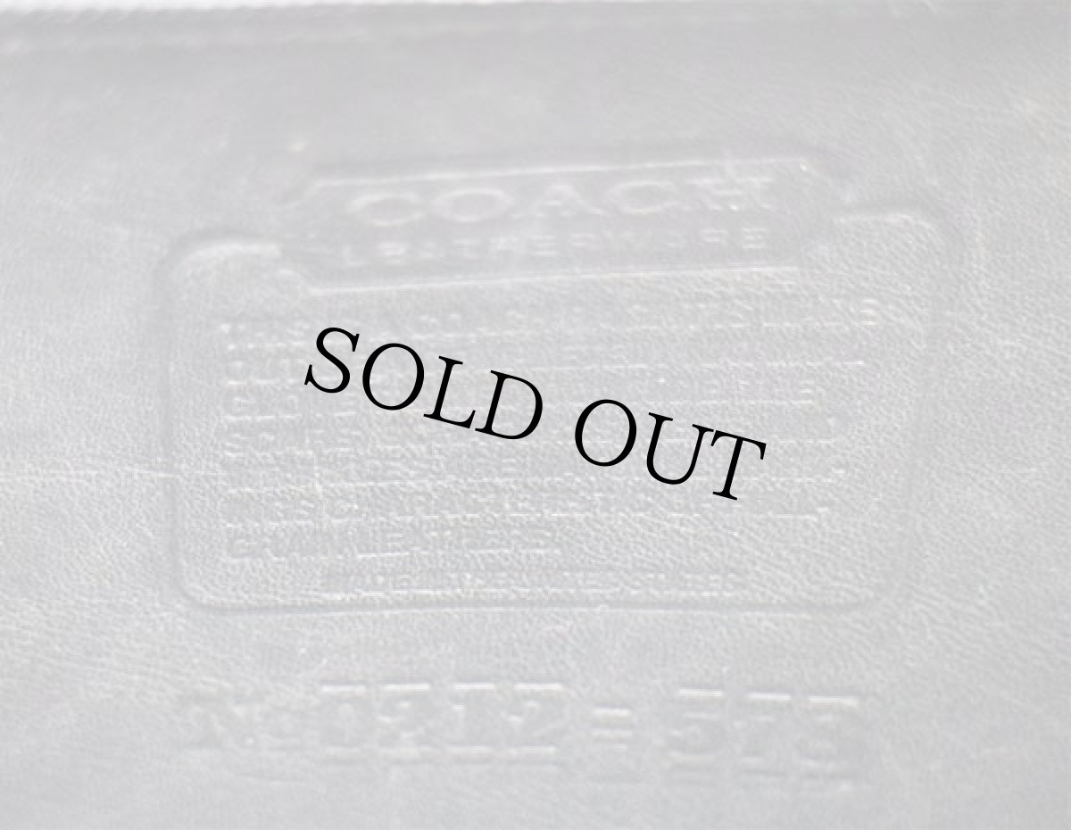 画像6: USA製 COACH オールド コーチ 2WAY レザー ショルダーバッグ 黒★578 (6)