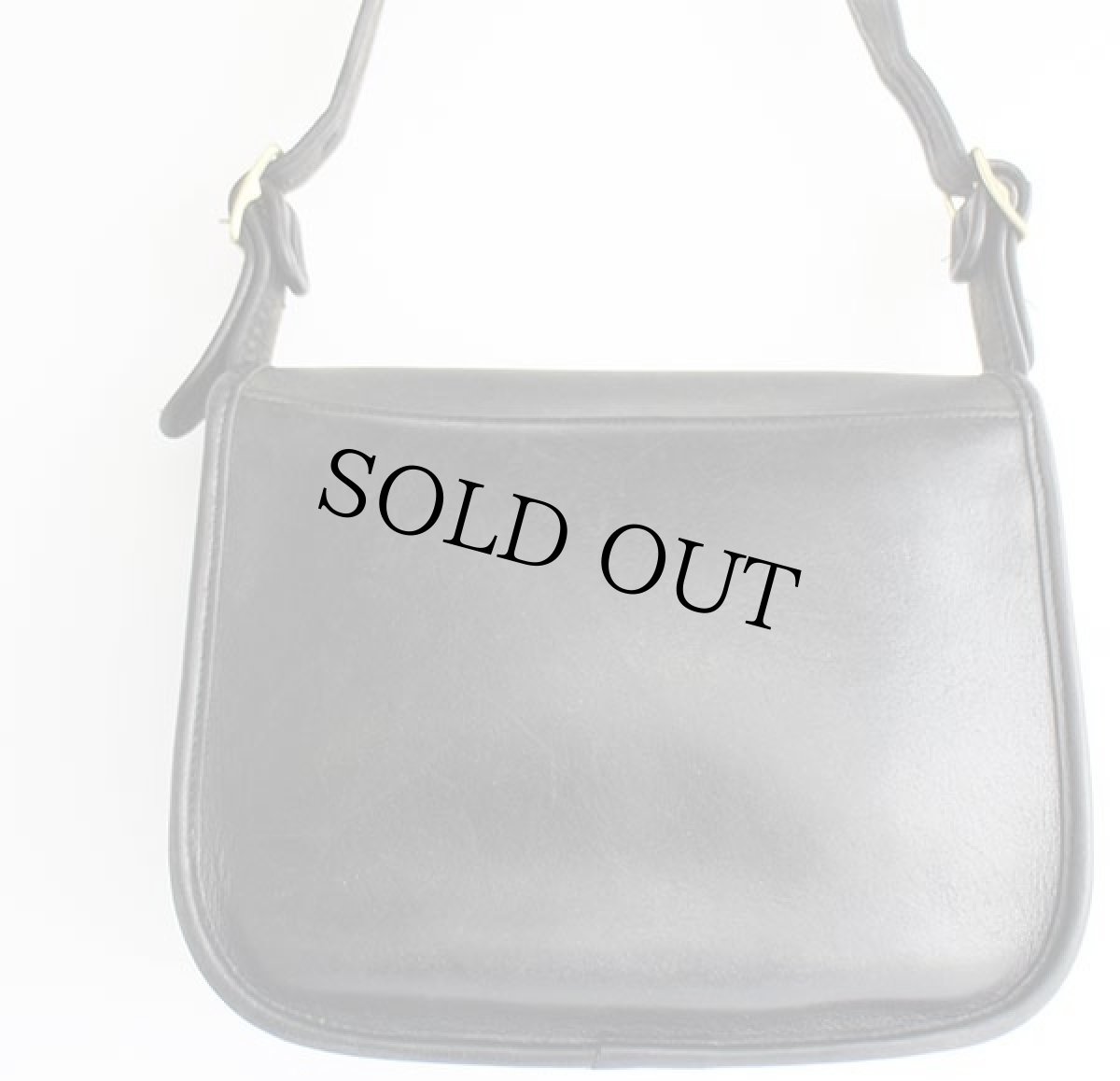 画像3: 70s USA製 COACH オールド コーチ レザー ショルダーバッグ 黒★2741 (3)