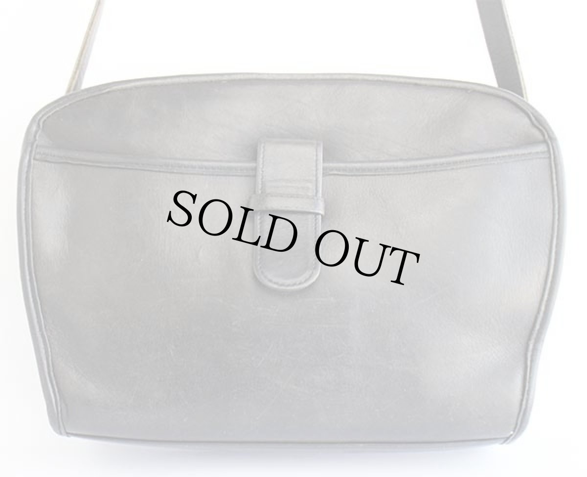 画像2: USA製 COACH オールド コーチ レザー ショルダーバッグ 黒★206 (2)