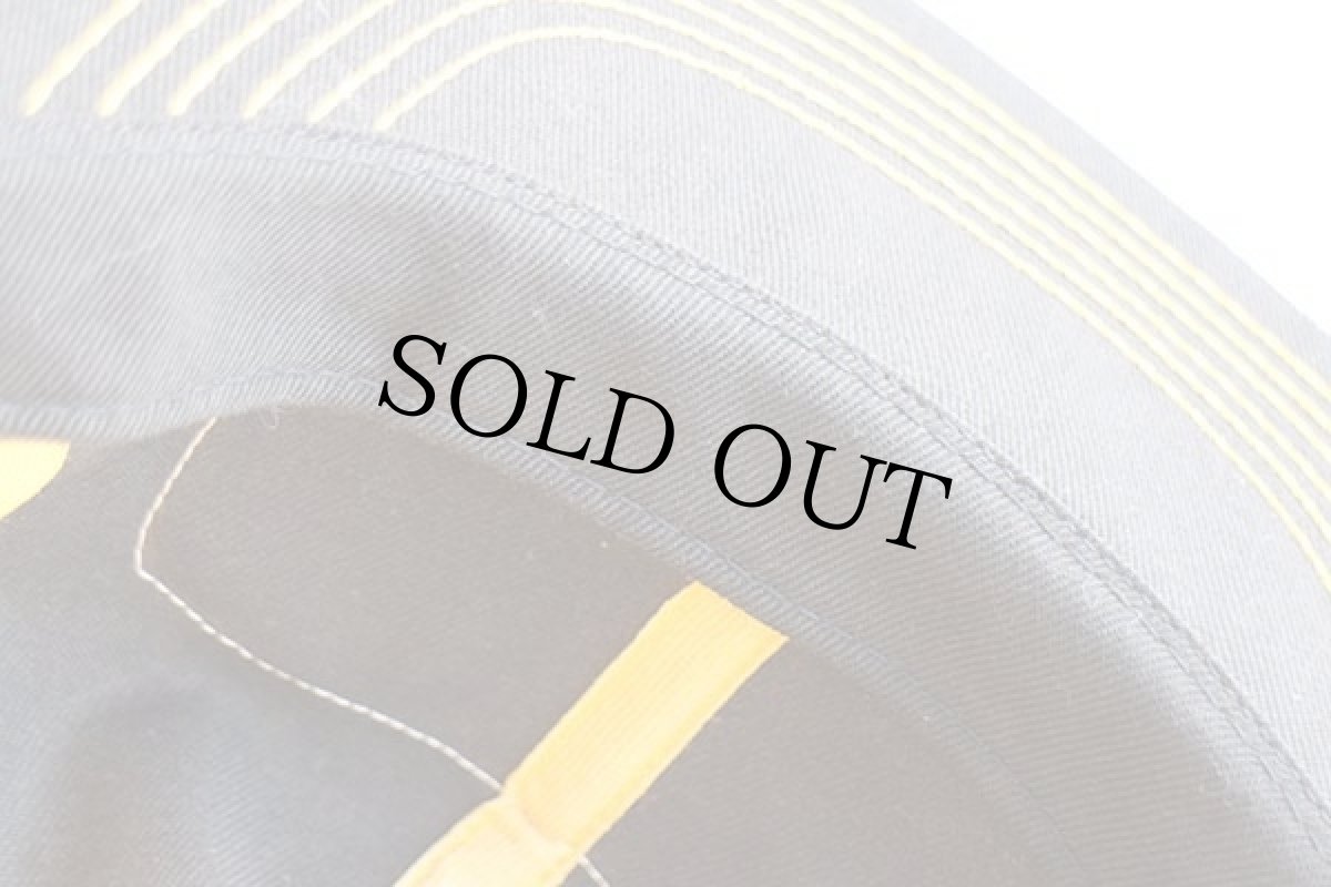 画像5: 80s PETTIBONE ロゴ パッチ付き ツートン 切り替え メッシュキャップ 黒×黄 (5)