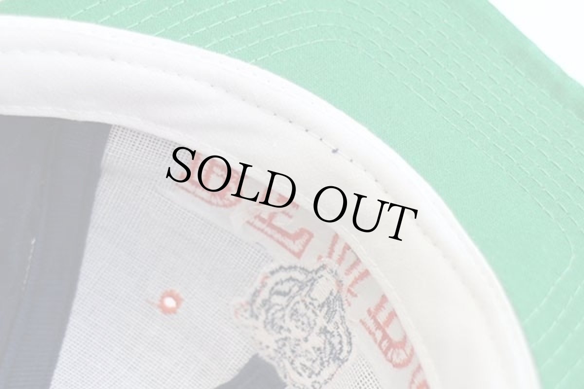 画像5: NFL BEARS ロゴ刺繍 ツートン 切り替え キャップ ネイビー×オレンジ (5)