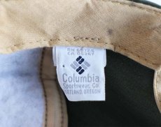 画像5: 90s USA製 Columbiaコロンビア ツートン 切り替え ナイロンキャップ オリーブ (5)