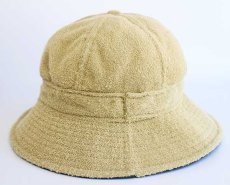 画像2: 70s USA製 UNKNOWN パイル ハット ベージュ (2)