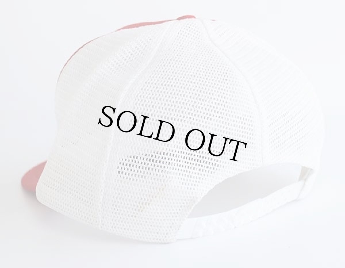 画像2: 90s Miller OPEN FISHING TOURNAMENT ツートン 切り替え メッシュキャップ 赤×白 (2)